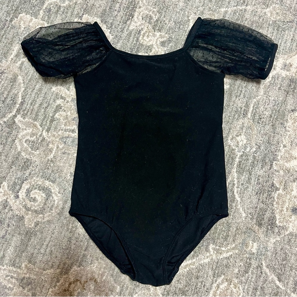Cheeky Plum Mesh Leotard - Black Onyx